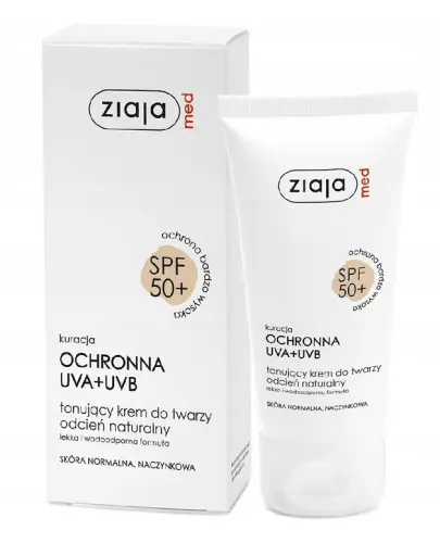 Ziaja MED SPF 50+ krem tonujący skóra normalna Naturalny 50ml