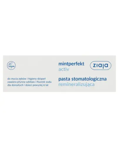 Ziaja Mintperfekt Activ pasta do zębów remineralizująca 75ml