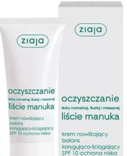 Ziaja Oczyszczanie, Krem nawilżający SPF10, 50ml