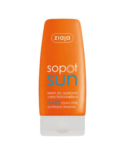 ZIAJA SOPOT SUN krem do opalania cera fotowrażliwa SPF25 60 ml