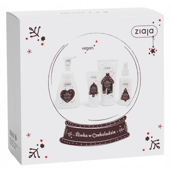 ZIAJA ŚLIWKA W CZEKOLADZIE ZESTAW KOSMETYKÓW