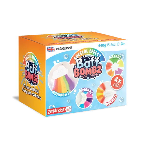 ZIMPLI KIDS BOMBY DO ZABAWY DO KĄPIELI ZMIENIAJĄCE KOLOR WODY 4 SZT.