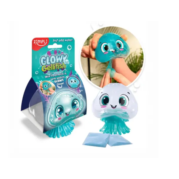 ZIMPLI KIDS Glowy Gellifish – zabawka świecąca meduza Slime 3+