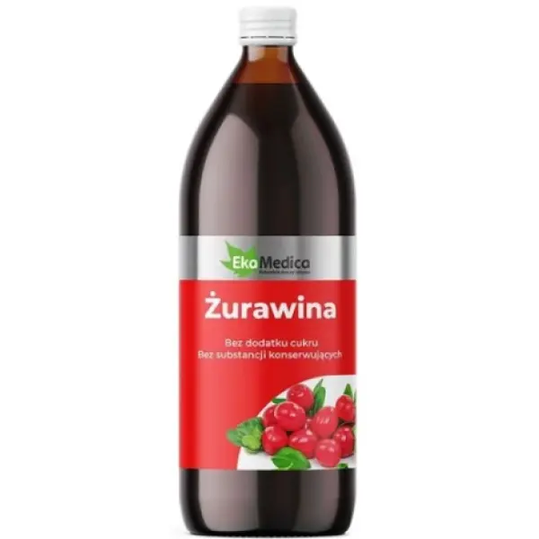 ŻURAWINA 100 % NATURALNY SOK 500 ML EKAMEDICA